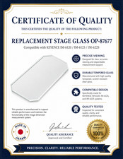 New KEYENCE Replacement Stage Glass OP-87677 for IM-6120, IM-6225, IM-6125 picture