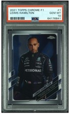 2021 TOPPS CHROME FORMULA 1 #1 LEWIS HAMILTON PSA 10 picture