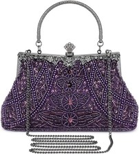 1920s Vintage Beaded Clutch Evening Bag for Women with Elegant Design picture