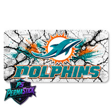 Miami Dolphins Acrylic License Plate | 12x6 Car & Truck Novelty Plate picture