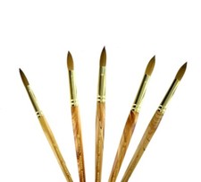 Medicool Kolinsky German Made 100% Sable Acrylic Nail Brushes Oval *Chose any 1* picture