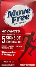 Schiff Move Free advanced Glucosamine  & FruiteX-B 200 tablets Exp 8/2028 picture