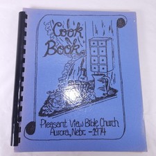Aurora Nebraska vintage 1974 Pleasant View Bible Church Cookbook Vintage Recipes picture