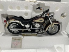 Franklin Mint 95th Anniversary 1998 Harley Davidson Fat Boy 1/10 Scale w/Box picture