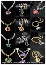 Pendant Gem Chain Necklace NFL Football (AFC/NFC) *Select Your Team* Fan Jewelry picture