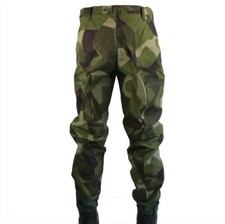 Swedish Army M90 Splinter Camo Pants – Genuine Military BDU Field Trousers picture
