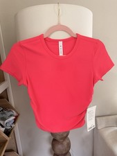 Lululemon Crop Top In Lipstick Size 4 picture