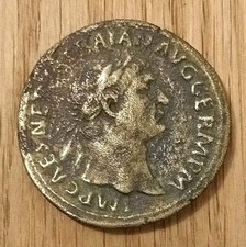 Large Trajan Sestertius Concordia Seated Ancient Roman Empire Bronze AE Coin picture