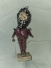 Debbee Thibault Hand Painted Limited Edition Signed Figurine Purple 2002 picture
