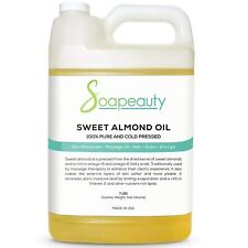 SWEET ALMOND OIL CARRIER COLD PRESSED REFINED NATURAL 100% PURE picture