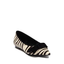 Dana Cream Black Calfhair Pelle Moda Ballet Flats picture