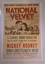 RARE Elizabeth Taylor PSA DNA Signed National Velvet Original Poster 1944 Signed picture