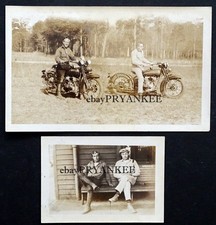 1920's ORIGINAL Vintage HARLEY DAVIDSON 1928 1929 J/JD MOTORCYCLE Photograph picture