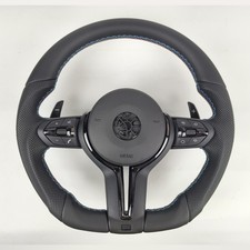 Sport Leather Steering Wheel Modify For BMW E87 E82 E81 E90 E91 E92 E84 E70 E71 picture