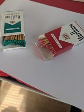 Marlboro Pack Matchboxes – Red & Menthol Lights – Vintage Style Advert picture