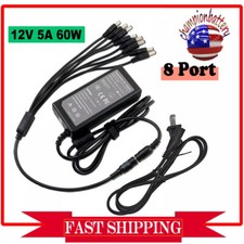 DC 12V 5A Power Supply Adapter +8 Split Power Cable For CCTV Security Camera DVR picture