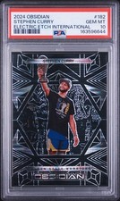 2024-25 Panini Obsidian - Stephen Curry #182 Electric Etch International PSA 10 picture