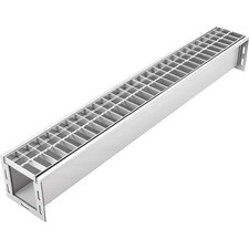 Vevor Trench Drain 39 2 X 5 8 X 5 5 In Linear Drainage Channel picture