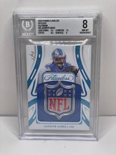 2024 Flawless Jahmyr Gibbs NFL Shield Patch 1/1 BGS 8 Super Rare Flawless picture