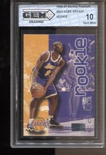 1996-97 Kobe Bryant Skybox Premium #203 Gem Mint 10 RC Rookie LA Lakers picture