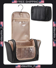 Travel Toiletry Bag for Women, Water-Resistant, Hanging with Hook, picture