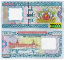 2015 Myanmar 10000 Kyats P-84 UNC NEW Banknote picture