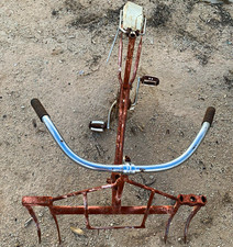 Vintage Bicycle Handlebars with Rusted Frame Parts - Project Bike Handlebar Set picture