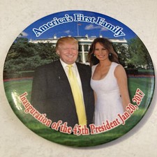Donald And Melania Trump 2017 Inauguration Button 3” America’s First Family picture