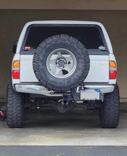 USA Heavy Duty Hitch Mounted Swing-Out Spare Tire Carrier & License Plate mount picture
