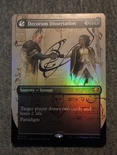 Decorum Dissertation - M0292 Foil (Borderless) Secrets of Strixhaven - MTG - NM picture