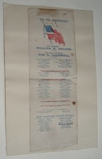 1868 North Carolina Reconstruction Election Ticket Broadside Governor Holden picture