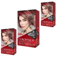 3 PACK - REVLON COLORSILK 72B 🇲🇽 TINTE PARA CABELLO COLOR RUBIO CHAMPIÑÓN picture