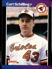 1988 Donruss Rookie #635 CURT SCHILLING Baltimore Orioles RC E7 picture