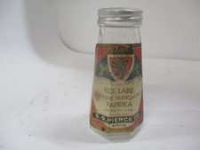 Vintage Bottle Red Label Genuine Hungarian Paprika picture
