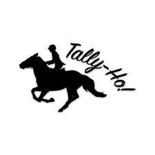 Tally-Ho Fox Hunting Vinyl Sticker Die Cut Weatherproof UV Protected picture