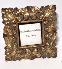 Vintage The Bombay Company Gilded Gold Ornate Picture Frame 3x3 Rococo I have 4 picture