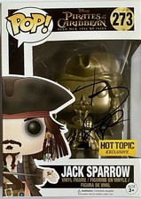 JOHNNY DEPP AUTOGRAPHED JACK SPARROW PIRATES OF THE CARIBBEAN FUNKO POP #273 picture