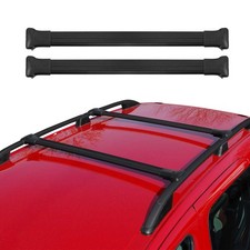 PORSCHE CAYENNE 2002-2010 Roof Racks Elegance V1 Black 2Pcs picture