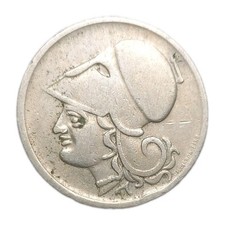 1926 Greece 1 Drachma 100 Years Old Coin KM 69 Athena Greek Goddess  picture