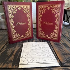 Thomas Jefferson Writings EASTON PRESS I & II Volumes 1 & 2 Red Leather Bound HC picture