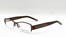 NEW ADRIENNE VITTADINI 1064 S.M.BROWN SHINY MATTE BROWN EYEGLASSES 52-17 picture