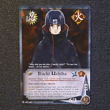 NARUTO CCG #061 ITACHI UCHIHA 1st EDITION WAVY FOIL NM NP BANDAI TCG 2002 picture