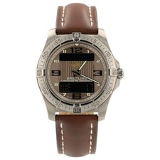 Breitling Aerospace Brown Dial Titanium 42mm Quartz Movement Mens Watch E79362 picture
