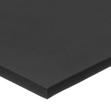 Manufacturer Varies Foam Sheet, Open Cell, 13 in W, 13 in L, 1/8 in Thick, Black picture