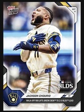 2026 MLB TOPPS NOW Jackson Chourio #760 NLDS Walk-Off (Presale) picture