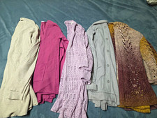Women's Sweaters & Cardigans, Multicolor Solid, Size S, Lot Of 5 picture