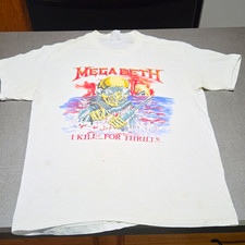 Vintage 1985 1986 Megadeth I Kill For Thrills Shirt Spring Ford Tag Large picture