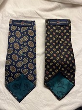 Vintage Tommy Hilfiger ties, navy and black, vintage paisly designs picture
