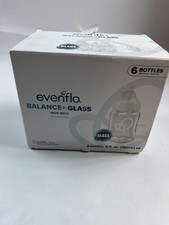 Evenflo Balance+ Glass Wide Neck Baby Bottles 6 fl oz 6 Pack picture