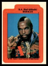1983 Cannell Production The A Team Stickers B.A. (Bad Attitude) Baracus Mr. T Rc picture
